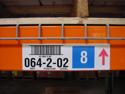 BCI Warehouse Racking Barcode Label