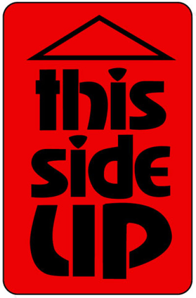 Caution This Side Up Shipping Labels