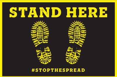 AirTrack® Stop the Spread Barcode Label