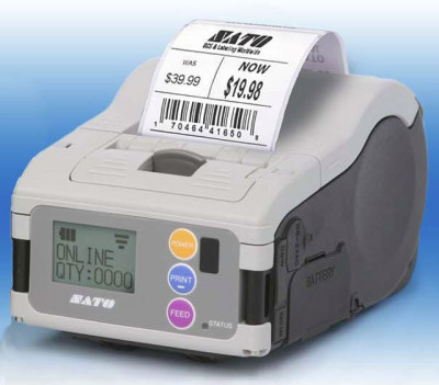 SATO Portable Barcode Printer