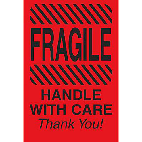 AirTrack® Fragile Shipping Labels