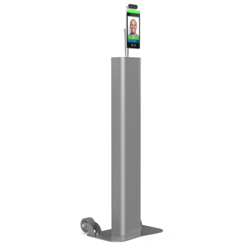 Barcodes Temperature Screening Kiosk Pedestal with Battery Data Terminal