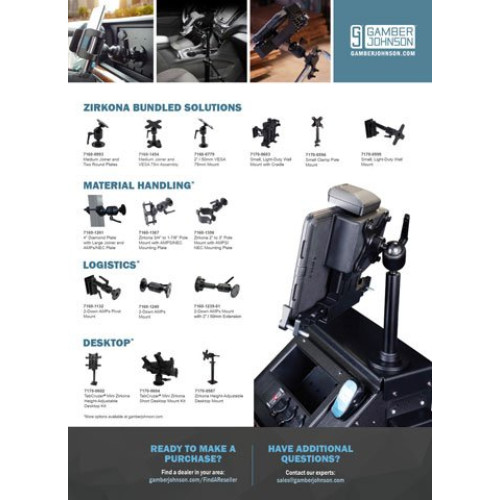Gamber-Johnson Mounting Hardware and Stands