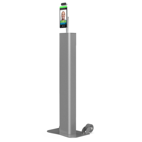 Barcodes Temperature Screening Kiosk Pedestal with Battery Data Terminal