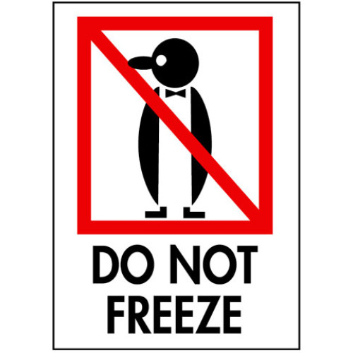 Packing Do Not Freeze Shipping Labels
