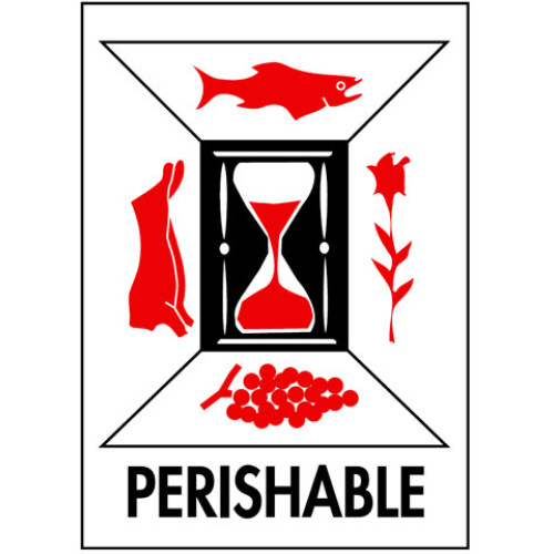Packing International Perishable Shipping Labels