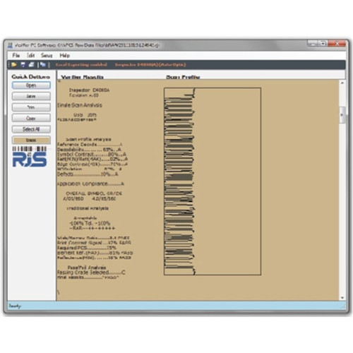 RJS Verifier Computer Interface Report Software