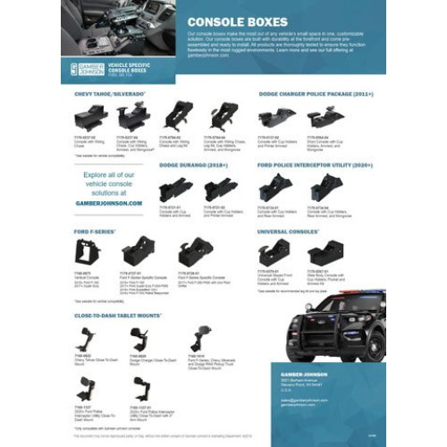 Gamber-Johnson Mounting Hardware and Stands